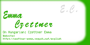 emma czettner business card